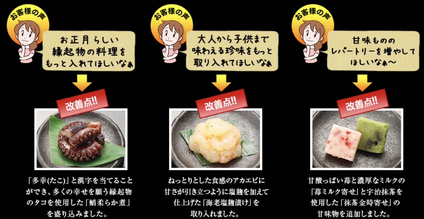 匠本舗 岩元 おせち 極 改善点
