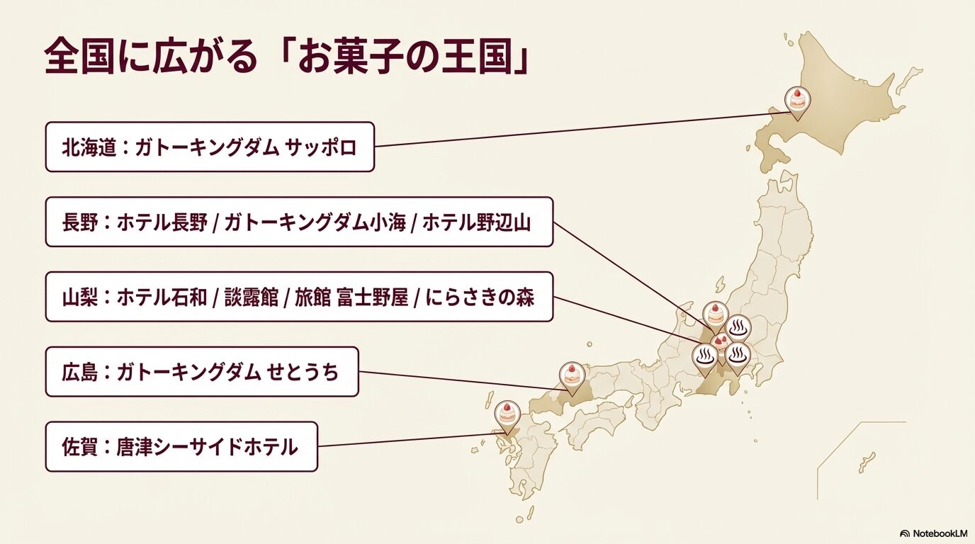 全国のシャトレーゼホテルがわかる画像
