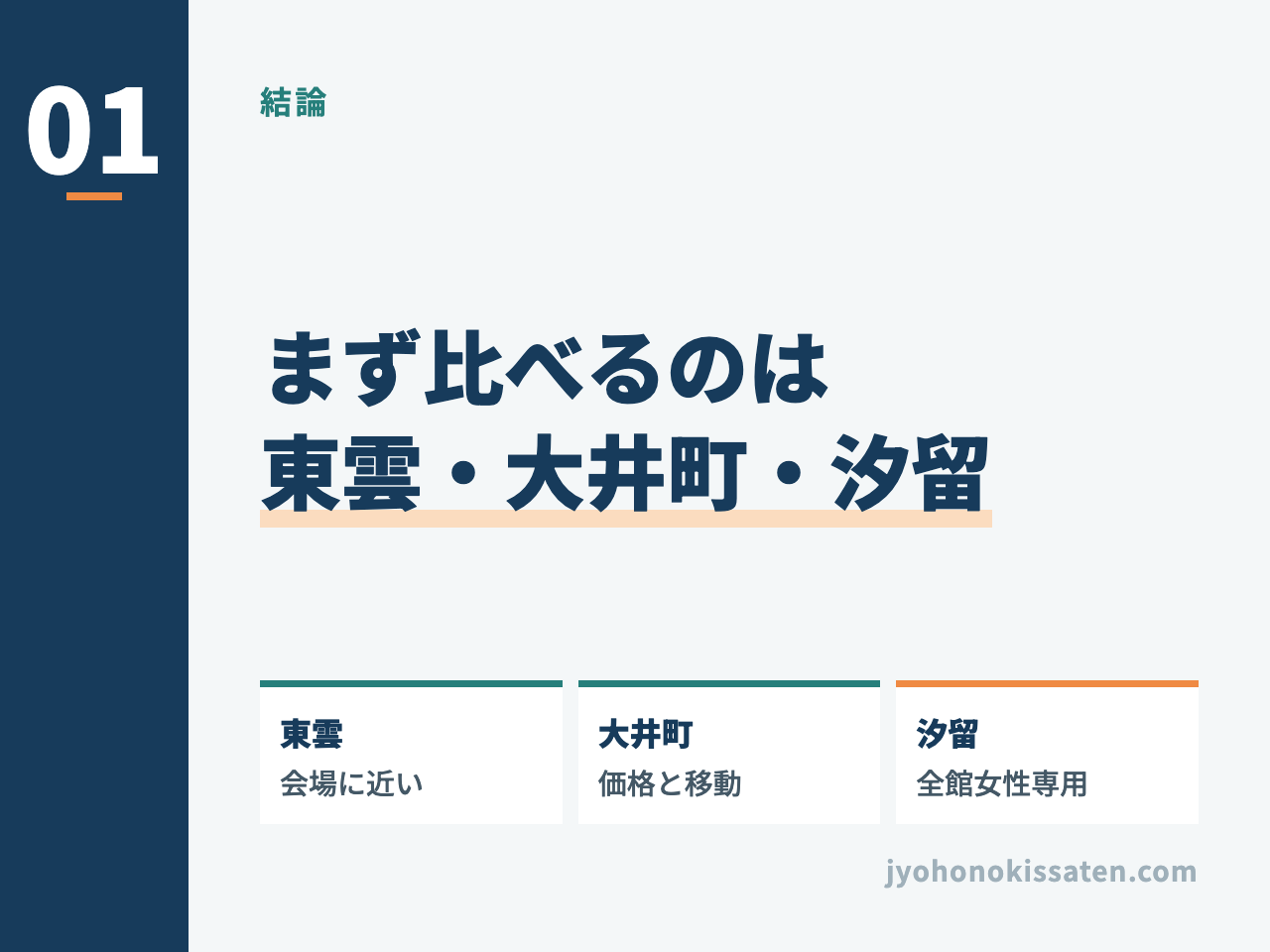 東京ビッグサイト周辺で最初に比較する東雲・大井町・汐留の女性向けカプセルホテル